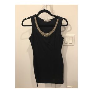 Must Have Black Beaded Cocktail Dress